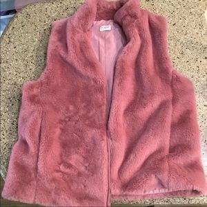 J.CREW FAUX FUR VEST